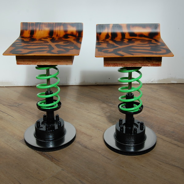 bespoke stools with custom finish specific to customers requirements